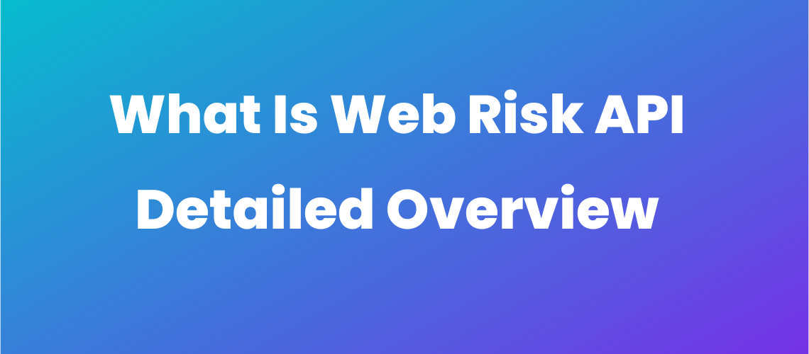 What is web risk api detailed overview